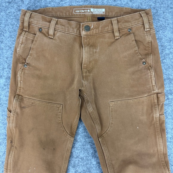 Carhartt 104296 Rugged Flex Relaxed Fit Double Front Work Pant Womens 2 Reg - Picture 3 of 16